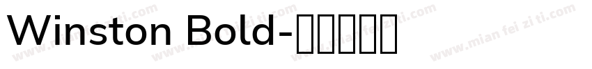 Winston Bold字体转换